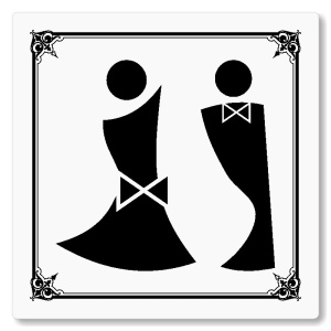 WC společné, 118x118mm, bílá, Nebraska